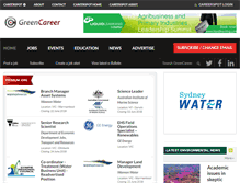 Tablet Screenshot of greencareer.net.au